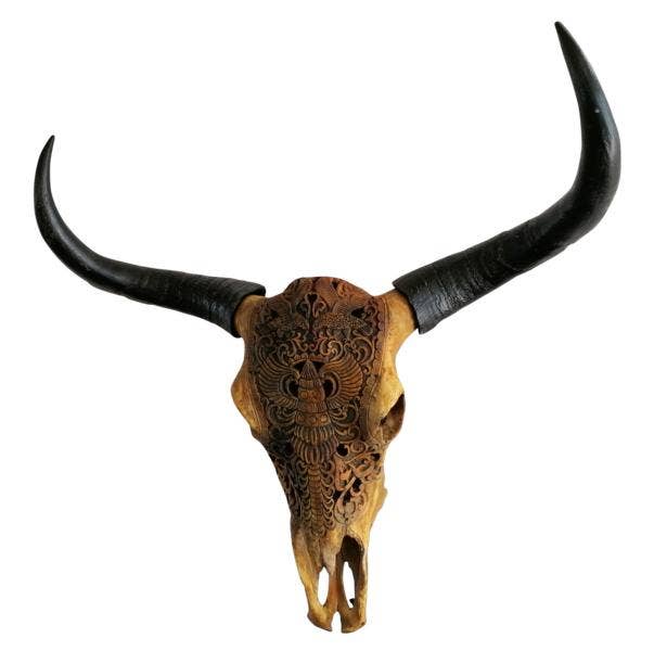 Décoration murale tête de taureau XXL 71 x 21 x 72 cm