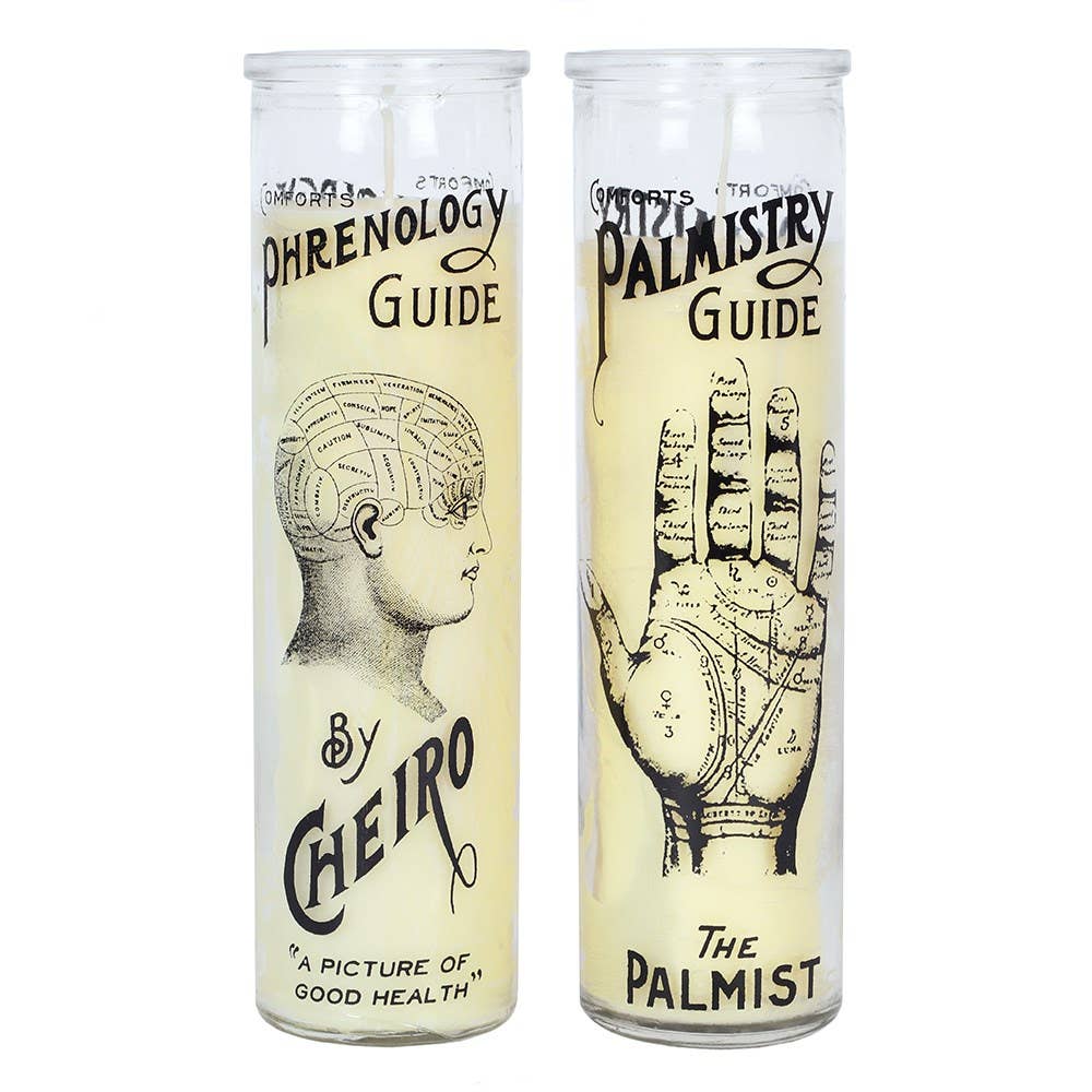 Bougie en verre Phrenology