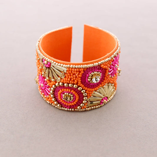 Bracelet Ethnique Ajustable Perles: Vert